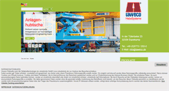 Desktop Screenshot of laweco.de